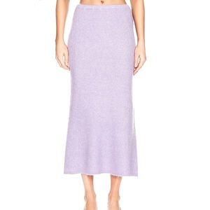 New Donna Canada Lavender Purple Midi Skirt Pastel M Y2K 90’s Knit Long Modest